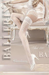 Elegant Ballerina 120 Hold Up Stockings - Bianco (White) for Timeless Style