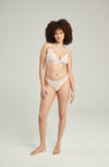 The Sheer Deco Barely There Thong Blush Pink