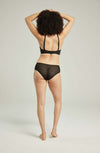 The Sheer Deco Hipster Brief Black