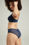 The Sheer Deco Hipster Brief Navy