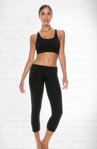 Control Body 610253 3/4 Length Sports Leggings Nero