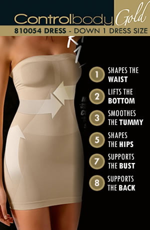 Control Body 810054 Strapless Shaping Dress Skin