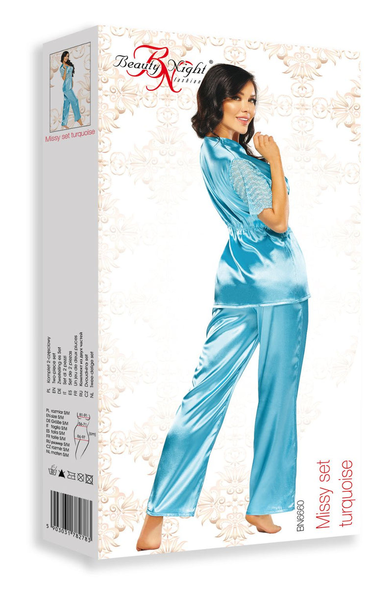 Beauty Night BN6660 Missy Set Turquoise