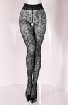 Black Secret BS135 Crotchless Tights