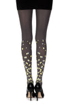 Zohara "Queen Of Hearts" Grey Print Tights