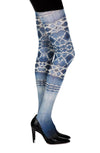 Zohara "Sea World" White Print Tights