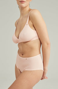 The Second Skin Stretch High Waist Brief Blush Pink