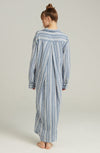 The Maxi Shirt French Navy Stripe