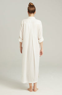 The Maxi Shirt Organic Cotton White