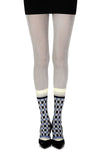 Zohara "Happy Socks" Grey/Multi Print Tights