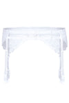 Roza Lagerta Suspender Belt White