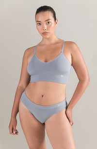 The TENCEL™ Seamless Bralette Storm Grey