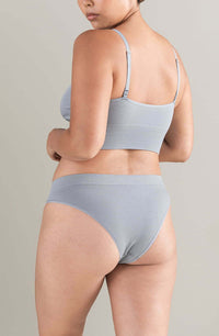 The TENCEL™ High Leg Brief Storm Grey