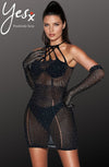 YesX YX865 Sparkle Rhinestone Fishnet