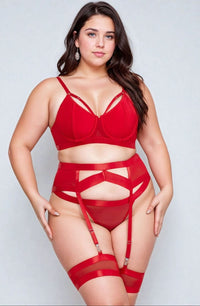 YesX YX870Q Bondage Garter Bra Set Up To 2XL