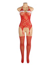 YesX YX879 Christmas Sexy Red Bodystocking