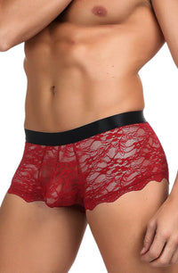 YesX YX976 Mens Boxer Brief Red/Black