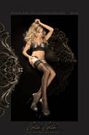 Ballerina 285 Sheer Hold-Up Stockings – Elegant Black Lace Top Hosiery