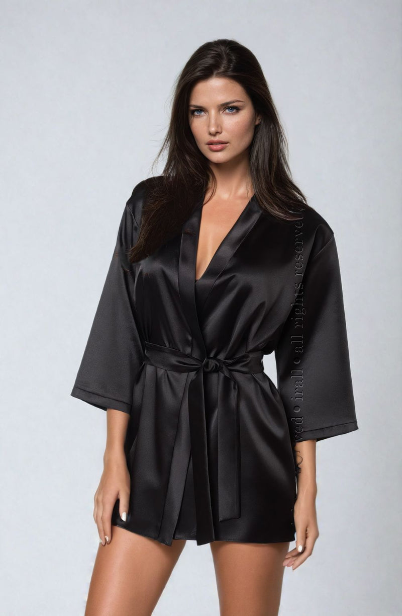 Irall Aria Dressing Gown Black