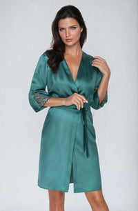 Irall Emerald Dressing Gown Green