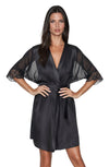 Irall Sharon Dressing Gown Black