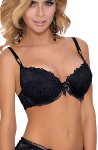 Roza Carmen Black Bra