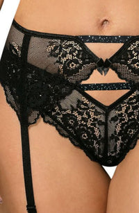 Roza Kena Black Suspender Belt