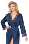 Irall Yoko Dressing Gown Navy Blue