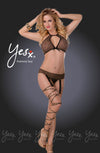 Yesx YX937 3pc Set Leopard/Black